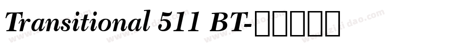 Transitional 511 BT字体转换
